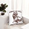 Prima di tutto SONO UN DELIZIOSO Divertente Procione Federe Cuscino Stuff Stampato Copricuscino Regalo Copricuscino Decorativo Sedia Multi-Taglia