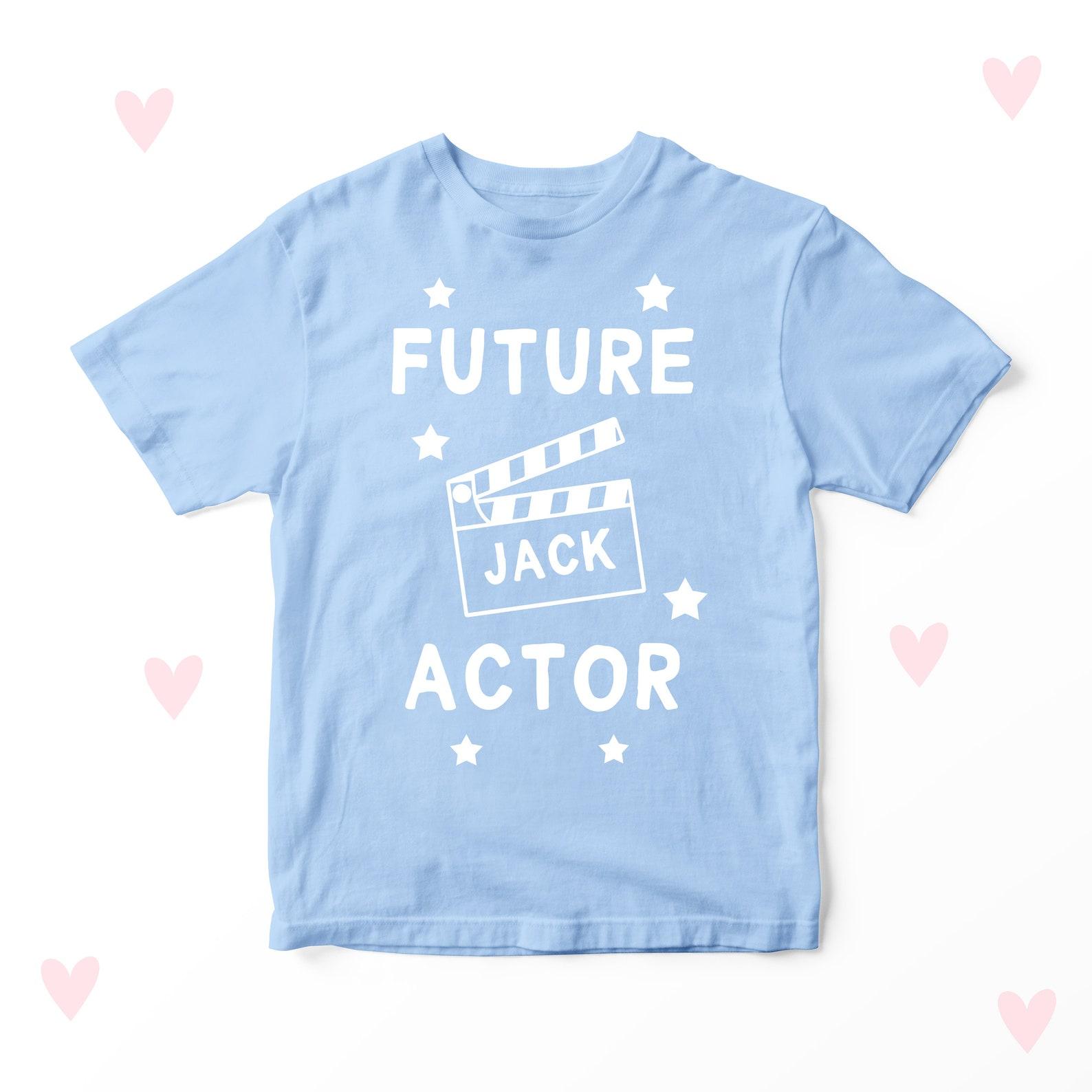 Personalized Future Actor Kids T-Shirt, Movie Star Gift 100