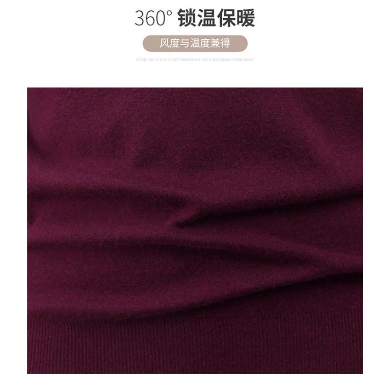 Herren Dick Gestrickter Pullover mit Halbreißverschluss Stehkragen Überzieher Lässig Modisch Langärmeliges Freizeit-Oberteil