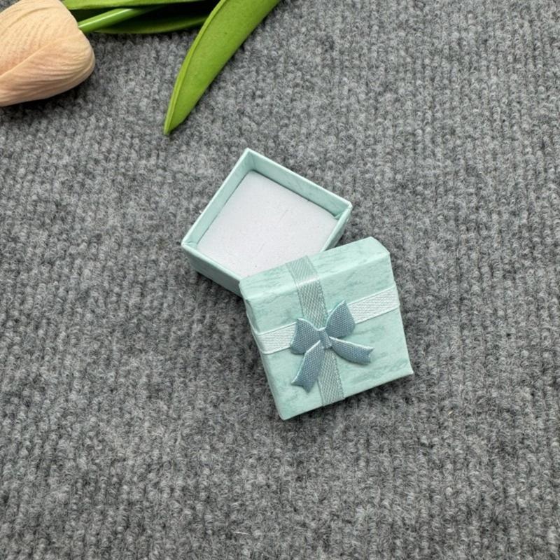 Pack of 30 Jewelry Gift Storage Boxes Small Cardboard Box with Lid and Bowknot for Rings Pendants Necklaces Earrings