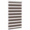Store enrouleur - Zebra - Tamisant zébré - Tissu 67×120 cm (rail 70 cm) - Polyester marron