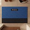 Retro Geometric Color Block Door Mat - Easy-Clean, Non-Slip Mud Scraper