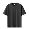 Unisex Round Neck Short Sleeve Loose Fit T-Shirt Cotton Solid Heavyweight Top