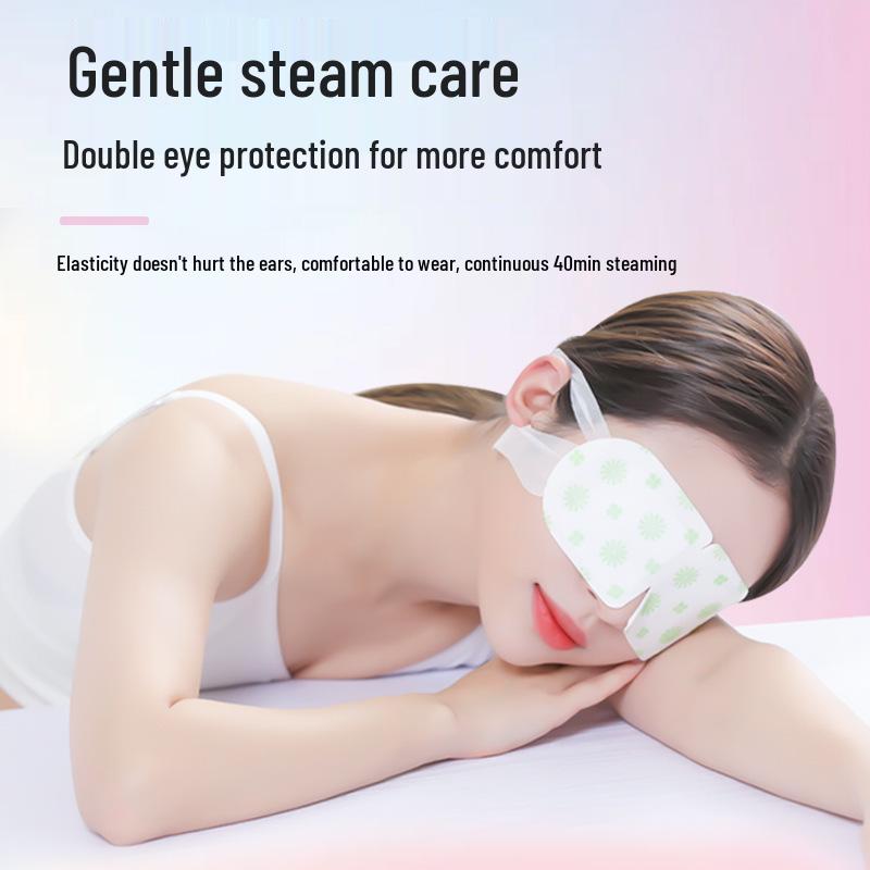 Mugwort Heating Eye Mask - Disposable Hot Compress & Light-Blocking Eye Patch