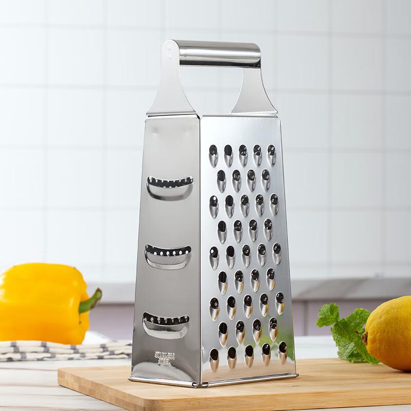 ZISIZ 9-inch Stainless Steel 4-Sided Grater (2-Pack)