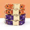 Halloween Pet Dog Collar With Carved Design - Adjustable Size XS To XL Fabric Material Black Purple Mummy Orange Ghost Styles