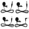 Phantasmia Lavalier Microphone 3.5mm 3Pin XLR 4Pin Compatibility 1m Cable Clip Condenser Unidirectional Vocal Speech Dance Sports Instrumental Solo