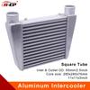 R-EP Intercooler Universal 280x280x76mm Aluminum Cold Air Intake Radiator 2.5inch Inlet 63mm Outlet for Turbo Car