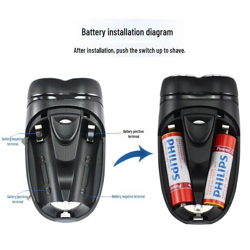 Philips PQ206 Men's Portable Electric Shaver CN plug (adapter included)
