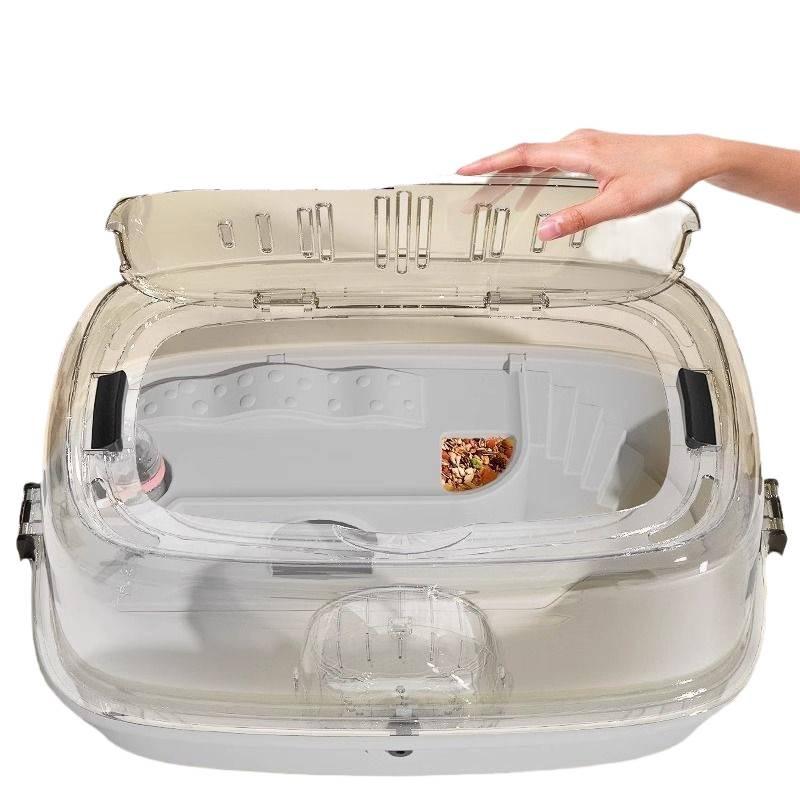 Golden Bear Luxus Acryl Hamster Villa - Extra Großer Anfängerkäfig