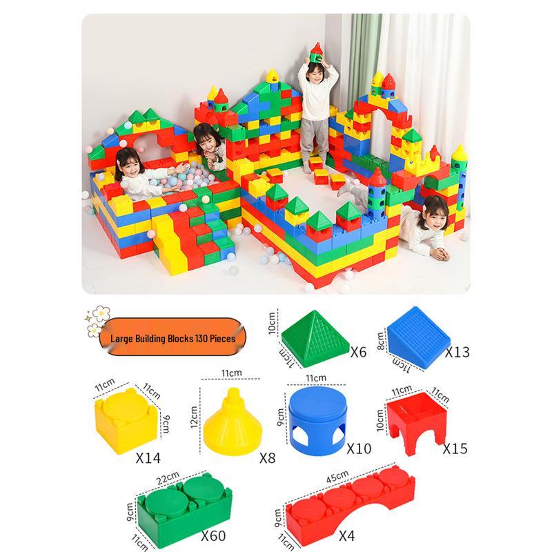 Large Building Blocks for Kindergarten: Educational Construction Toys for Classroom and Play Areas