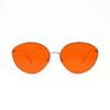 Glasses 813029 Oval Modified Face Retro Punk Metal Sunglasses Women'S Sunglasses Men'S