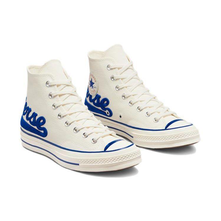 Converse 1970s Chuck Classic Trend High-Top Canvas Shoes Unisex Sneakers Cream Blue A04175C