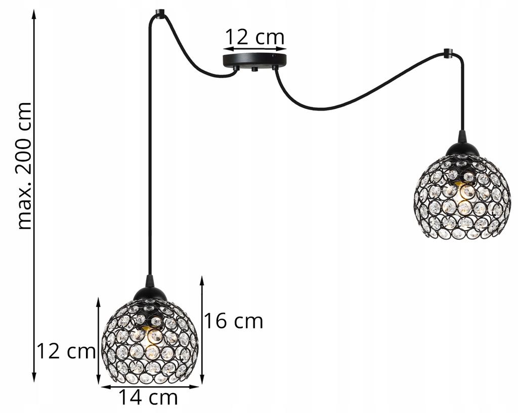 SPIDER CEILING HANGING LAMP, CRYSTAL PLAFON