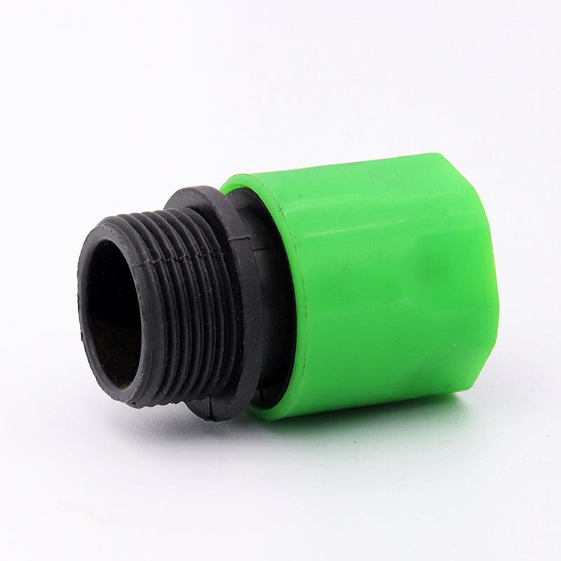 6-Point Internal Hex Plastic Quick Connector, 25mm Threaded Water Fitting Extension Nipple.