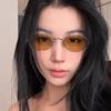New Luxury Oval Frame Myopia Glasses Fashion Photochromic HD Blue Light Blocking Color Changing Glasses