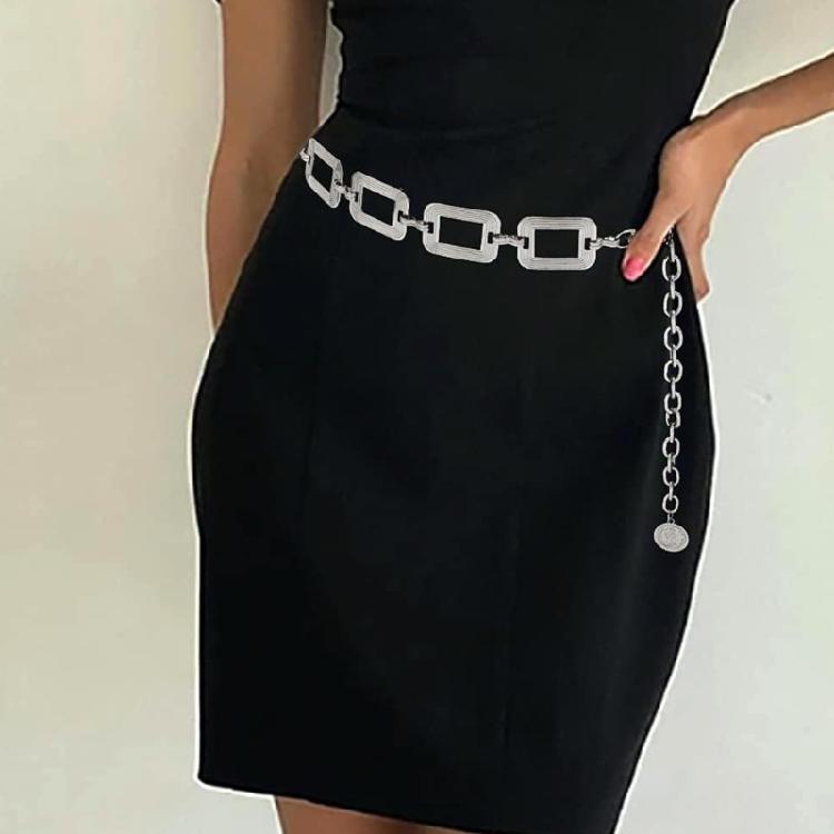 Fashionable Waist Jewelry With Metallic Accents Versatile Belt Chain For Dresses Tops And Festivals