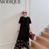 MODIQUE Vară Plus Size Cămașă Rochie Nouă Femei Lejer mozaic Bumbac In Rochie Florală Solid Casual Rochii Femei Gâtul O