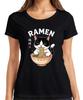 Ramen Cat Noodles Food Japanese Funny Gift Vintage Womens T-Shirt