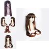 Genshin Impact Hutao Cosplay Wig With Natural Scalp For Adult And Kids Halloween Carnival Comic Con Props