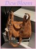 Advanced Leather Suede Ladies Office Bag With Large Capacity For Daily Use