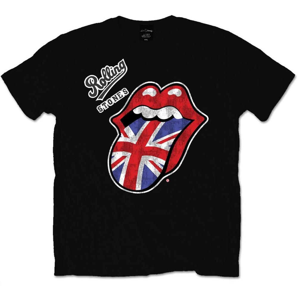 

The Rolling Stones T-Shirt: Vintage British Tongue - Official licensed product M