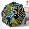 1pc Tropical Leaves Automatic Open/Close Umbrella, Ideal Fan Gift for Birthday, Christmas, Trendy Fashion Yy250828077
