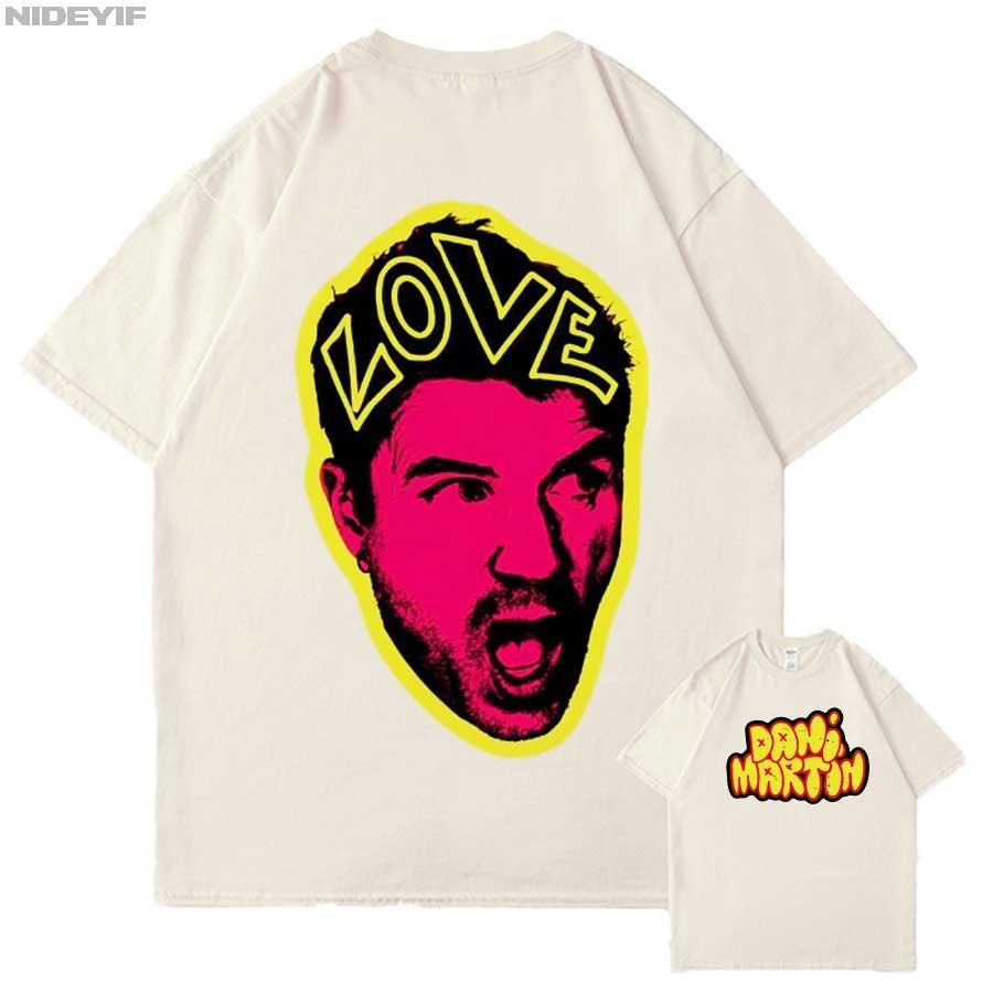 

Love Dani Martin Album Graphic T shirt for Men Women Hiphop Streetwear Oversized Tops 100 Cotton TShirt 12231 S