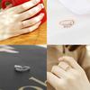 Delicate Ladies Fashion Open Ring In Gold Decorative Accessories For Outings