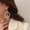 Bling Fashion Hollow Drop Silver Needle Earrings Temperament Tassel Long Personality Irregular Earrings Accessories for Women