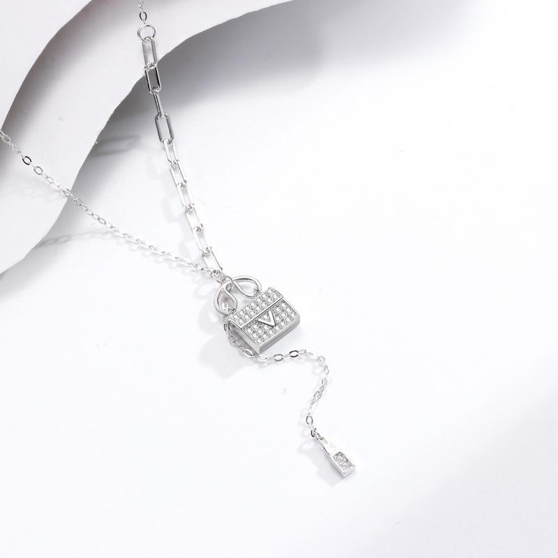 Creative handbag versatile necklace women's niche fringed pendant temperament ins style jewelry