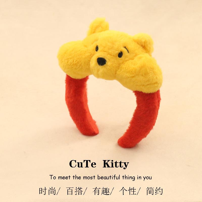 Cartoon Lotso Judy Pooh Bear Figures Cute Hair Hoop Headwear Women'S Wash Face Hoop Party Surprise Hair Accessories Gifts