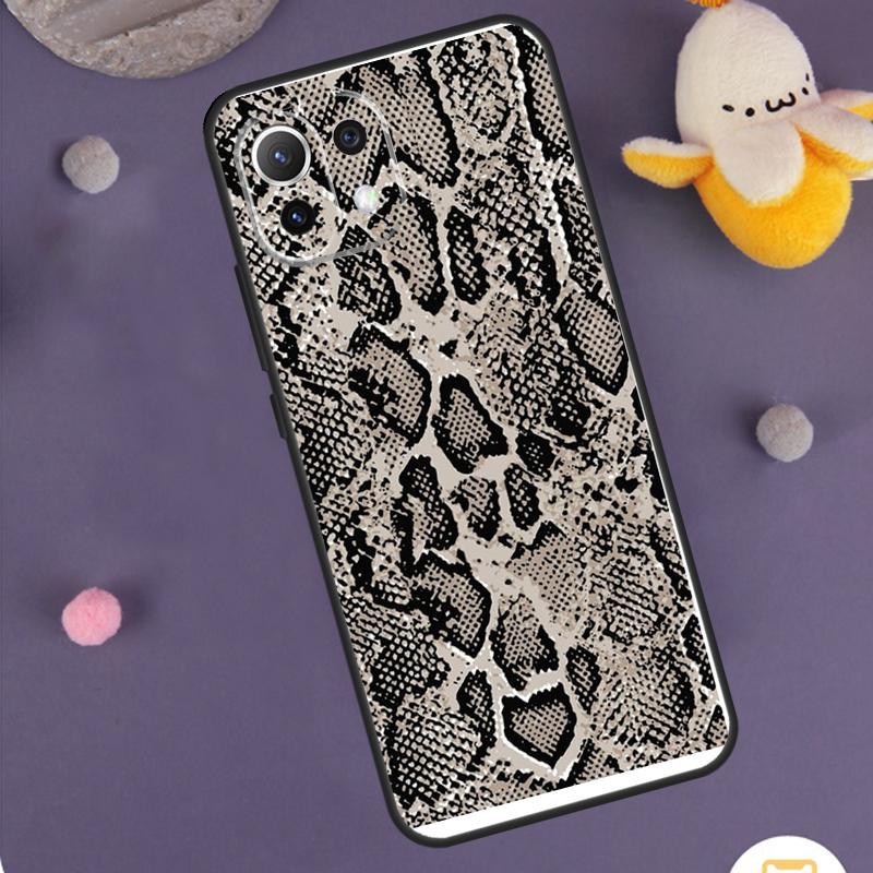 Snake Skin Case For Xiaomi 15 14 Ultra 13T 14T 15T 17 Pro Max POCO F8 Ultra F5 F6 F7 X5 X6 X7 Pro Cover