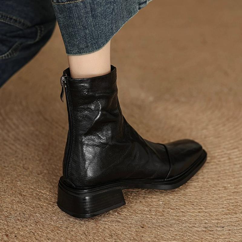 

Ботильоны женские на каблуке модные ретро обувь для ходьбы зимние ботинки новый тренд дизайнерские готические кожаные Mujer De Botas 40