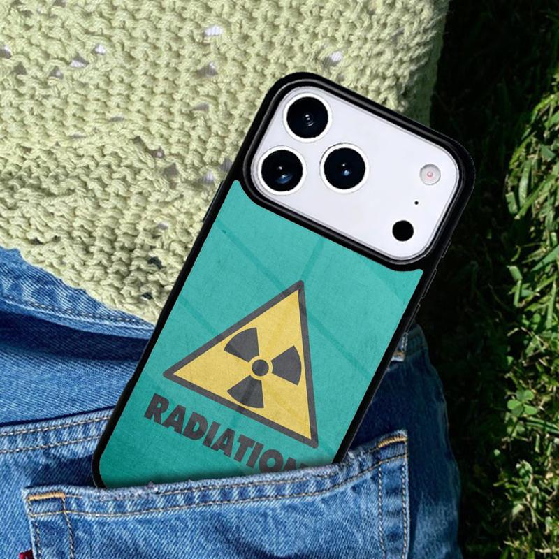 Nuclear Radiation Warning Sign Mobile Phone Case Compatible with IPhone 17 16 15 14 13 12 11Pro Max 17 Air Cover
