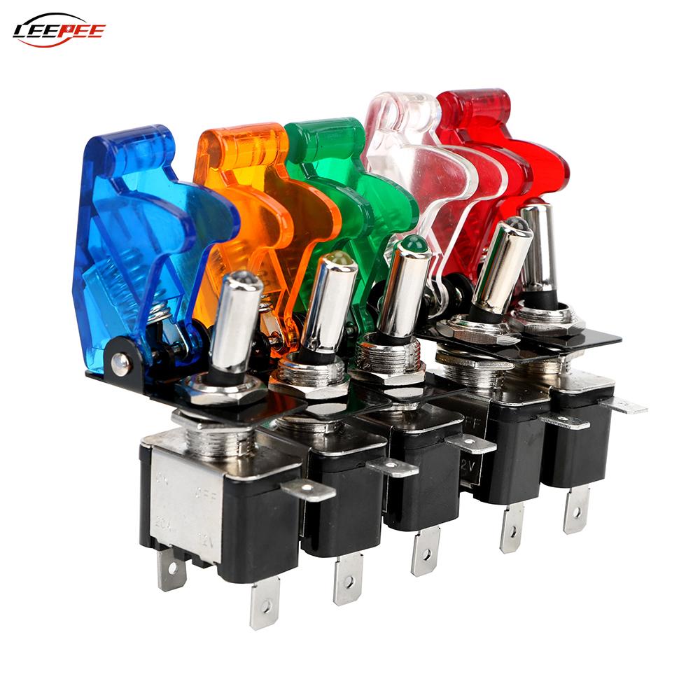 12V Rocker Switch Panel SPST Toggle Light Buttons Ignitions Boost Racing Car Marine Boat Off Road 4x4 Truck Trailer AccessoriesGood Product