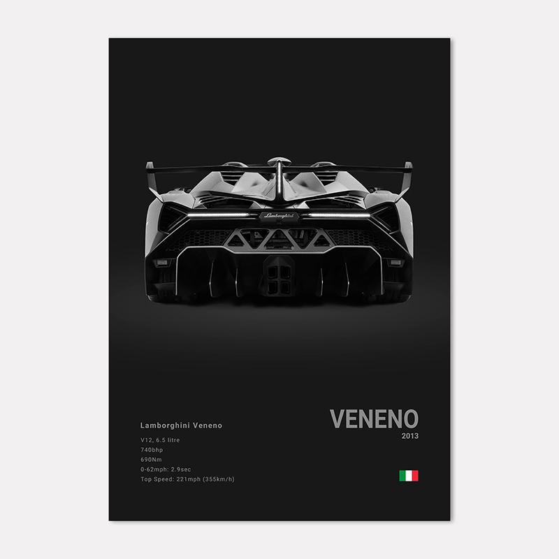 Famous Cars LP 640 Canvas Wall Art Print Poster Aventador URUS VENENO Decoration Mural Modern Home Decor Birthday Gift Unframed