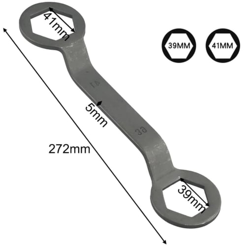 Clutch Removal Wrench, 39mm-41mm, Double-Head Disassembly Tool for Pulley Hex Nuts, Compatible with GY6 125cc Motorcycles, Disassembly and Repair Tool