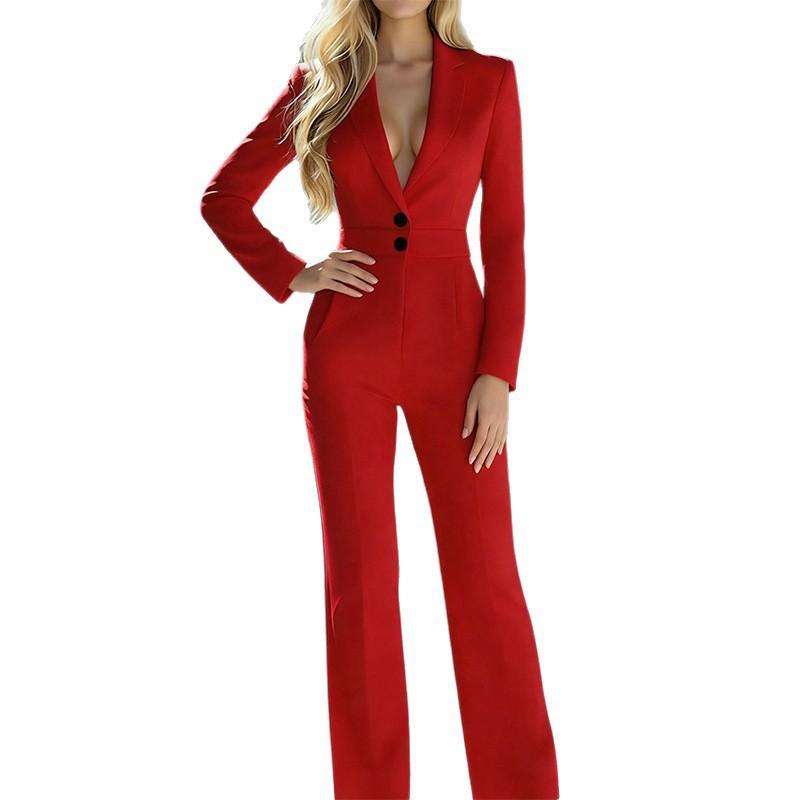 Dress Women's Fashion Suit Casual Simple Straight Pant