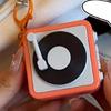 Elegant Phonograph Keychain With Recording Feature Bag Hanging Decoration for Music Lovers and Collectors Daily Use