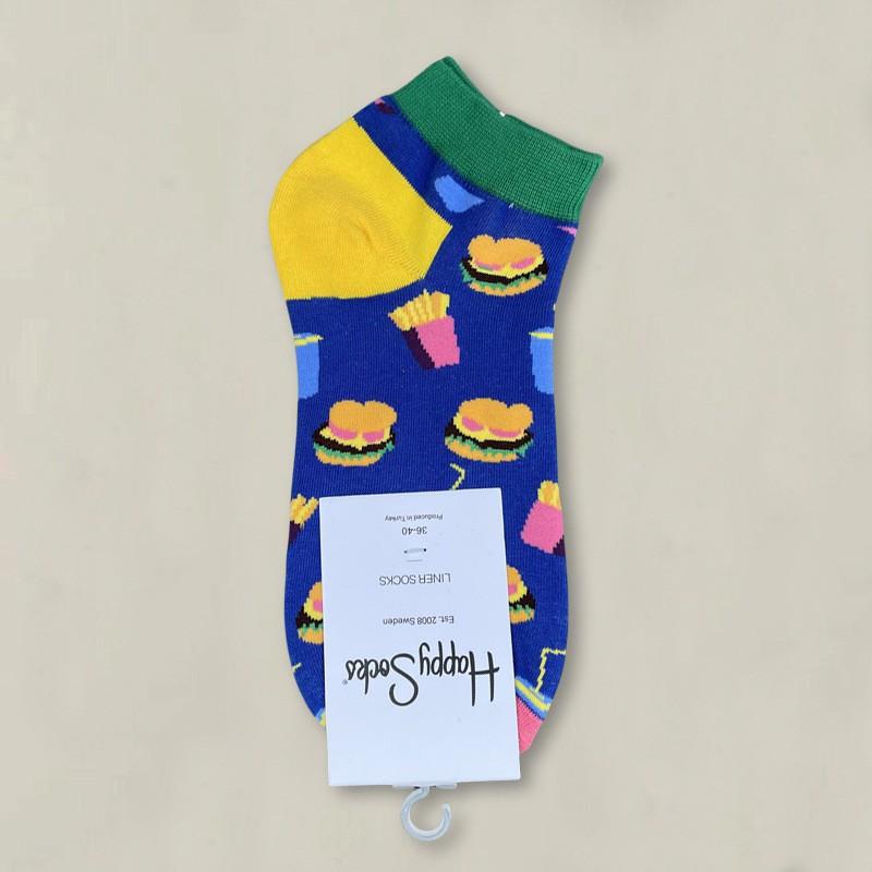 Happy Socks Womens Ankle Cartoon Cute Cotton Low Cut Colorful Casual