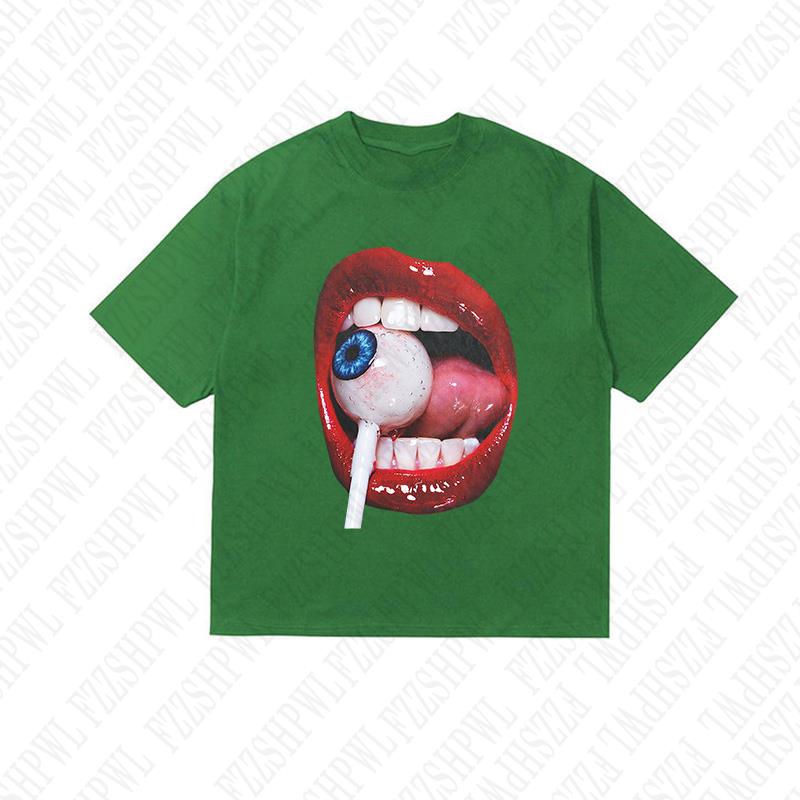 Vintage Y2K Cotton Tshirt Harajuku Graphic Print Tee Grunge Gothic Casual Short Sleeve Tshirt Oversized Hip Hop Streetwear Top