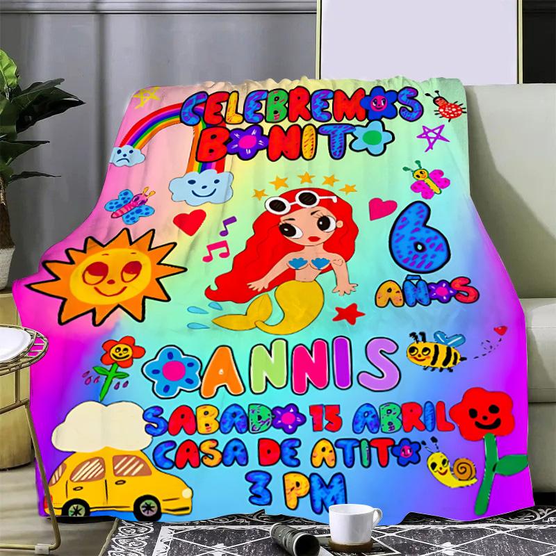 Karol G Manana Sera Bonito Printed Blanket Picnic Blankets Warm Blanket Soft and Comfortable Blanket Home Travel Birthday Gift