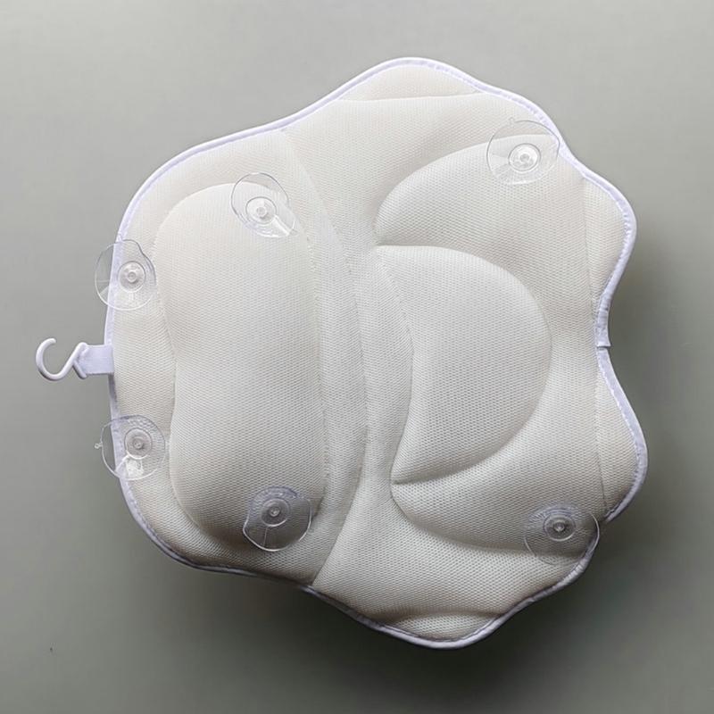 NonSlip Bathtub Pillow 6Suction Cups For Stability Safety During Bath Time Butterfly Design For Enhanced Comfort