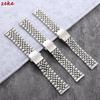 18mm 20mm 22mm Stainless Steel Watchband for Omega for Seiko Bracelets Adjustable Folding Buckle Strap Men's Universal Wristband