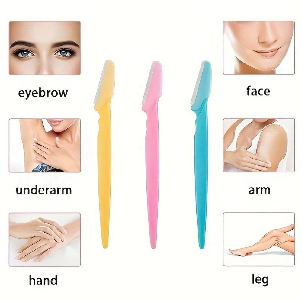 Women's Eyebrow Shaver And Face Shaver, Stainless Steel Razor With Safety Cap, Easy To Use, Safe To Remove Fine Hair From Eyebrows, Neck And Face.
