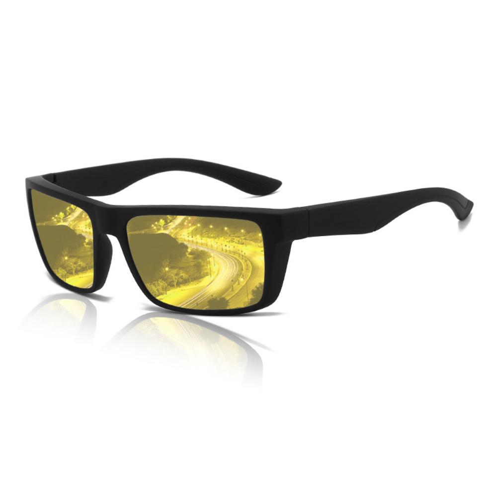 Gafas de Sol Polarizadas Cuadradas Negras Clásicas para Hombre y Mujer Moda Deportiva Gafas de Sol Masculinas Elegantes para Exteriores Conducción Pesca