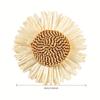 50 Stück Künstliche Gänseblümchen & Sonnenblumen 4 Farben Natürliches Raffia-Material DIY Basteln Hochzeit Haarschleier Tischmittelstück Dekoration