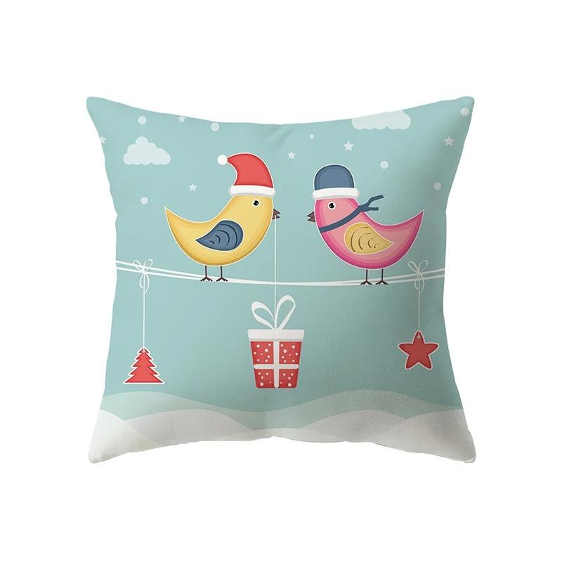 Christmas Themed Pillowcases Car Accessories Office Santa Claus Living Room Sofa Home Pillowcases