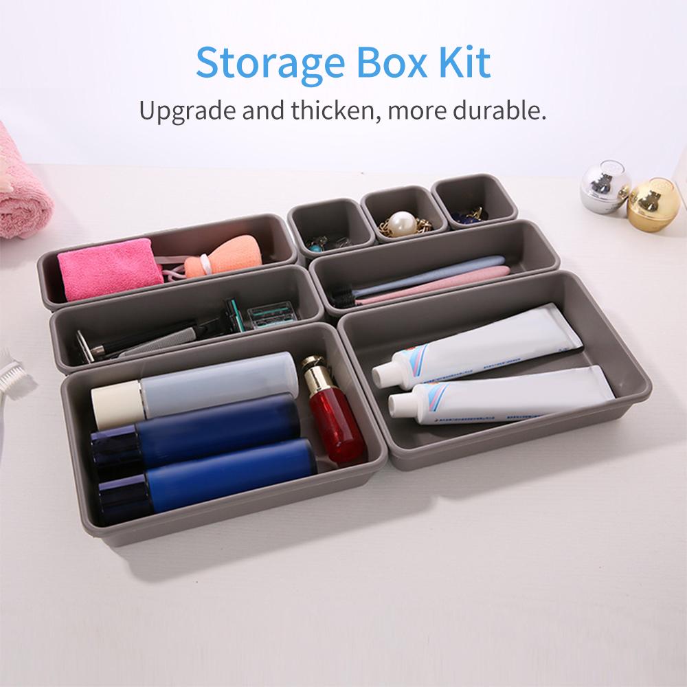 Creative Desk Organizer Desktop Storage Box Multi Functional Drawer Organizer for Office Desk Kitchen Bathroom Makeup